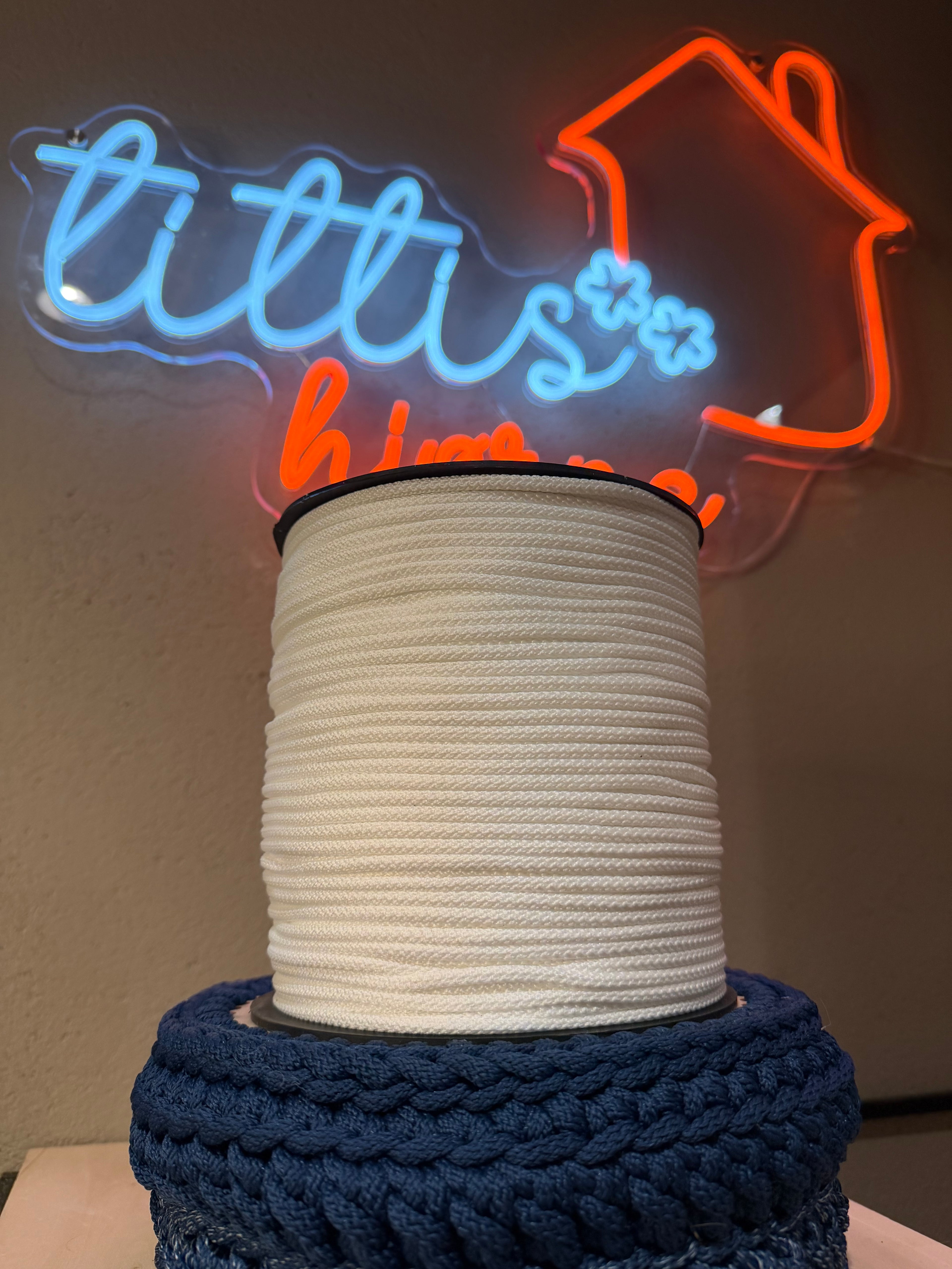 Cords 5 -6 mm - Fargetone: Kvit