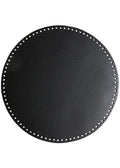 Runde PU skinnbunnar frå Go Handmade