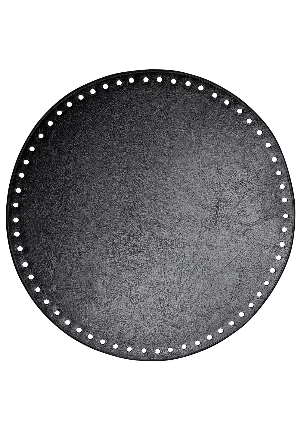 Runde PU skinnbunnar frå Go Handmade