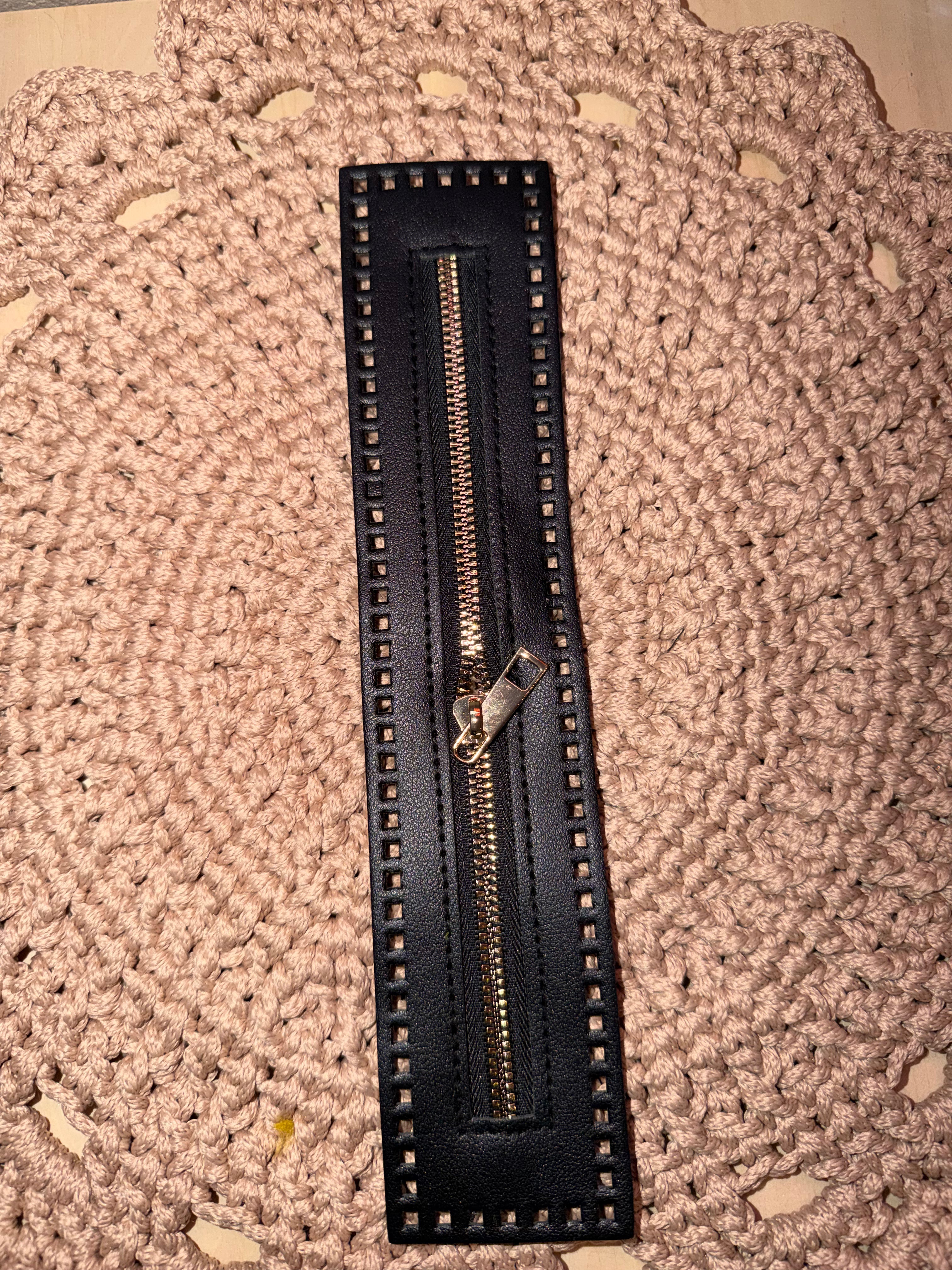 Glidelås 27 cm lukka ender - Brun- svart