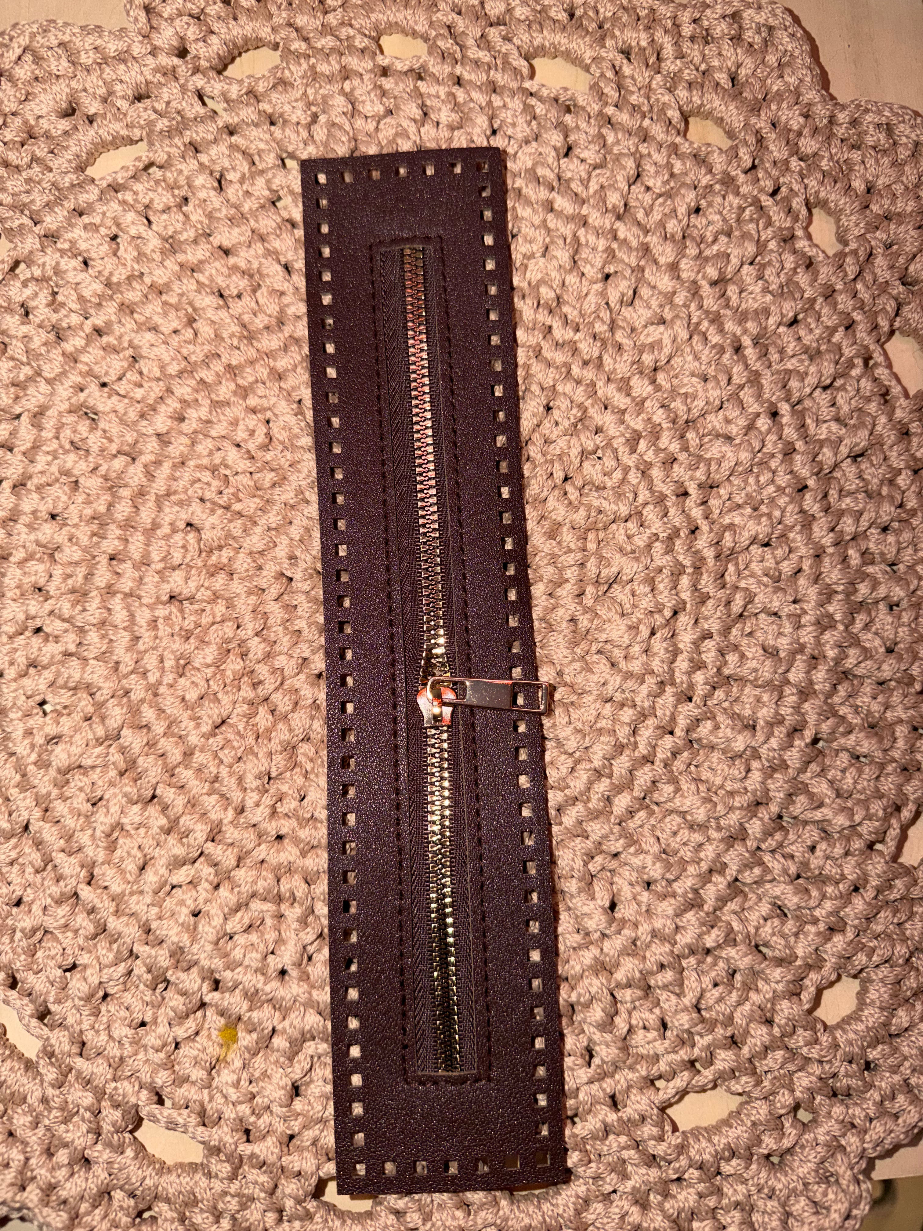 Glidelås 27 cm lukka ender - Brun- svart