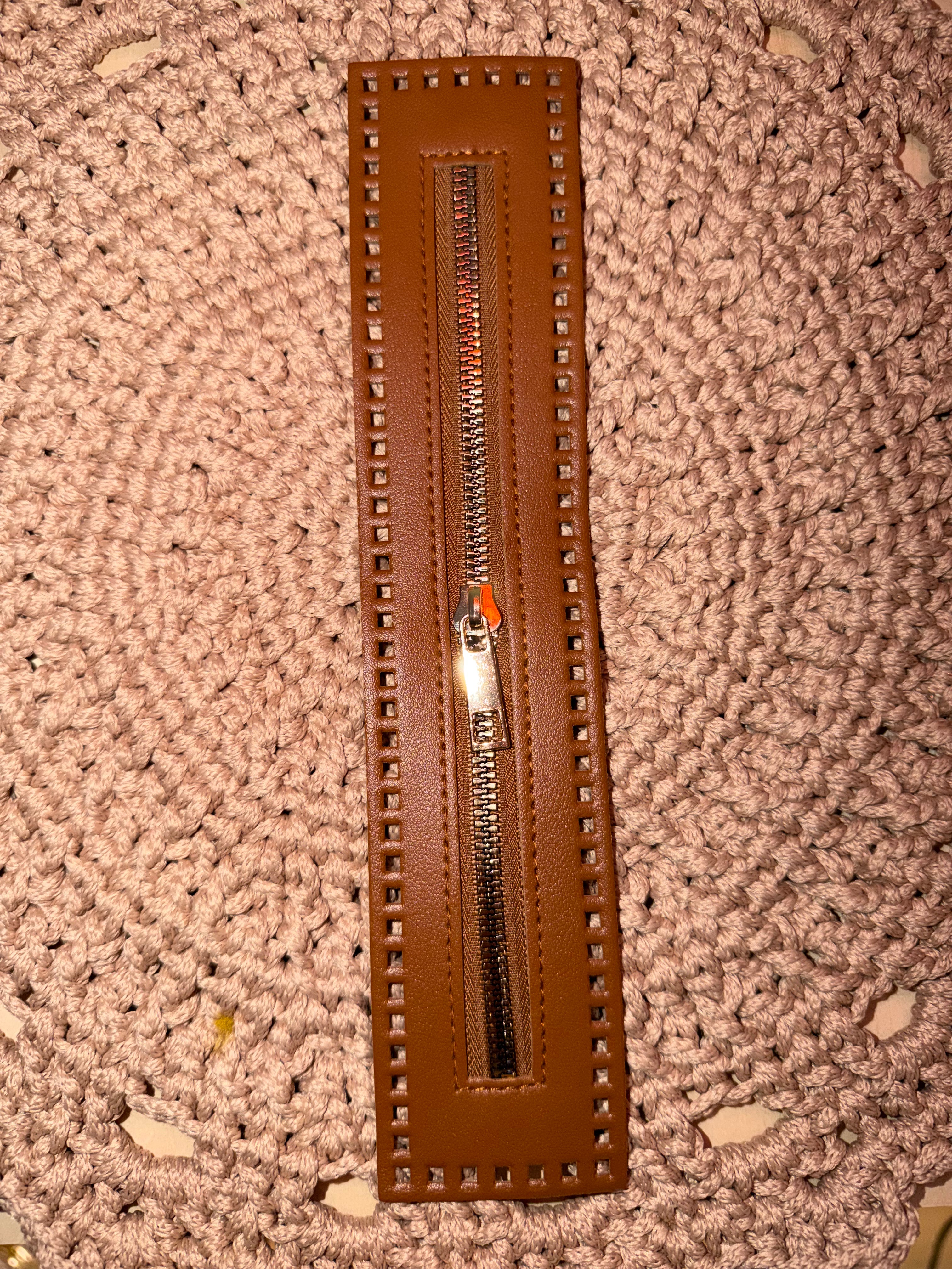 Glidelås 27 cm lukka ender - Brun- svart