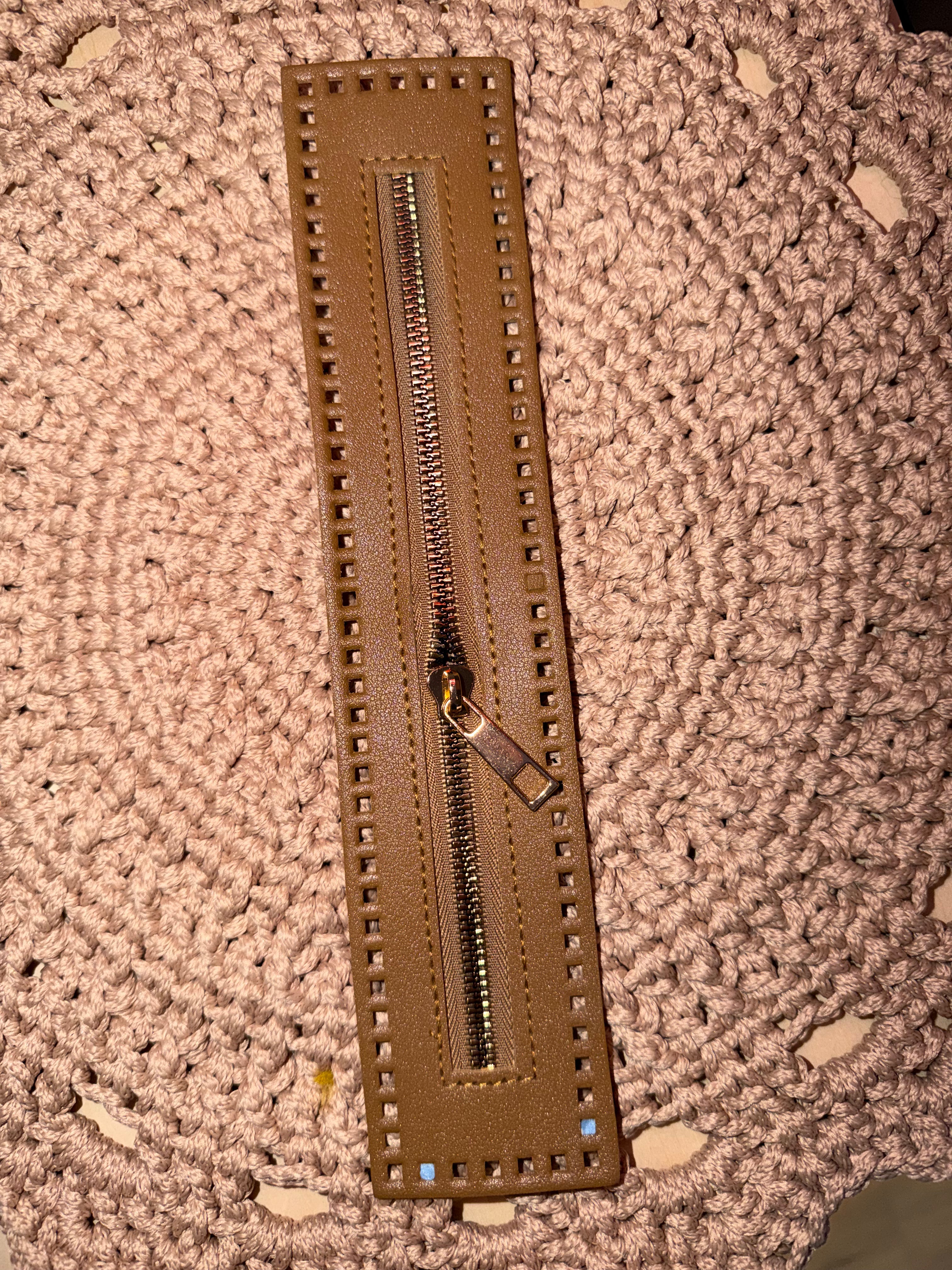 Glidelås 27 cm lukka ender - Brun- svart
