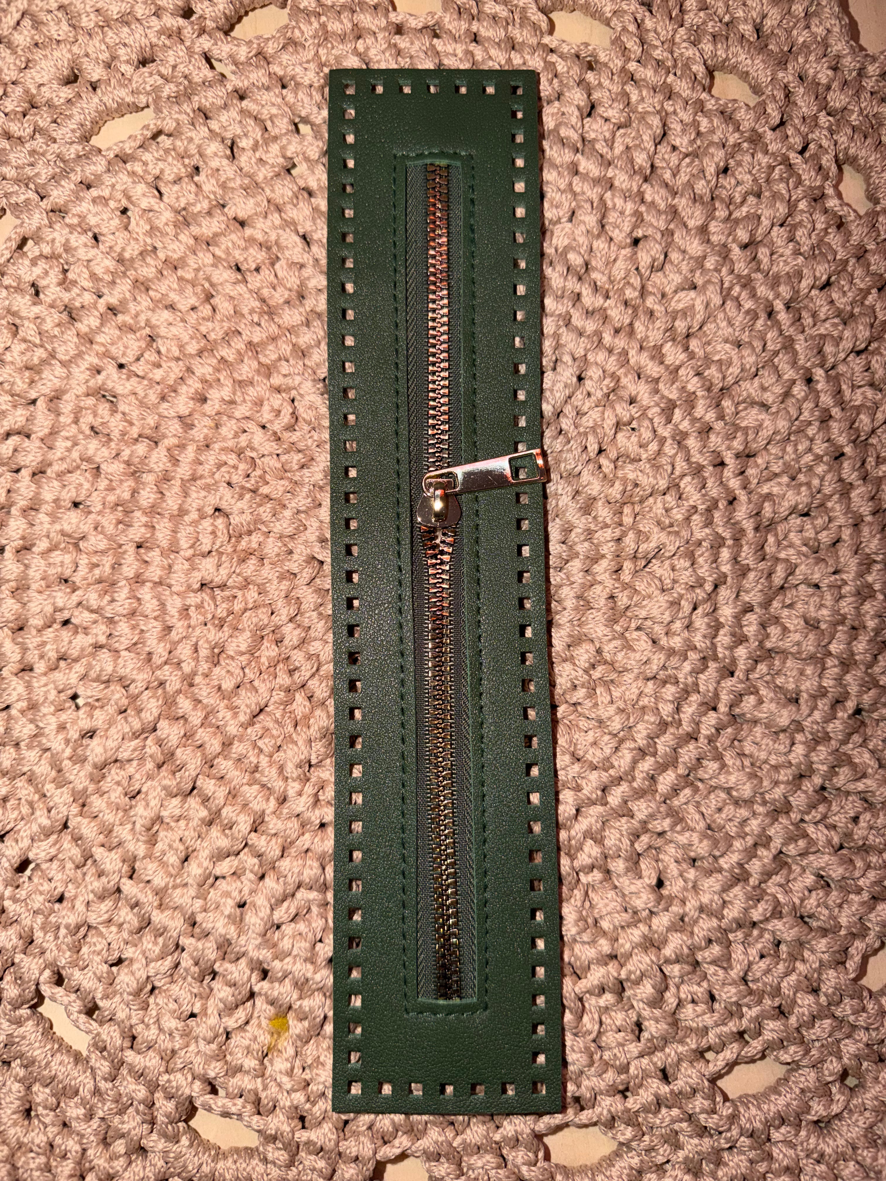 Glidelås 27 cm, lukka ender grøn - blå - raud