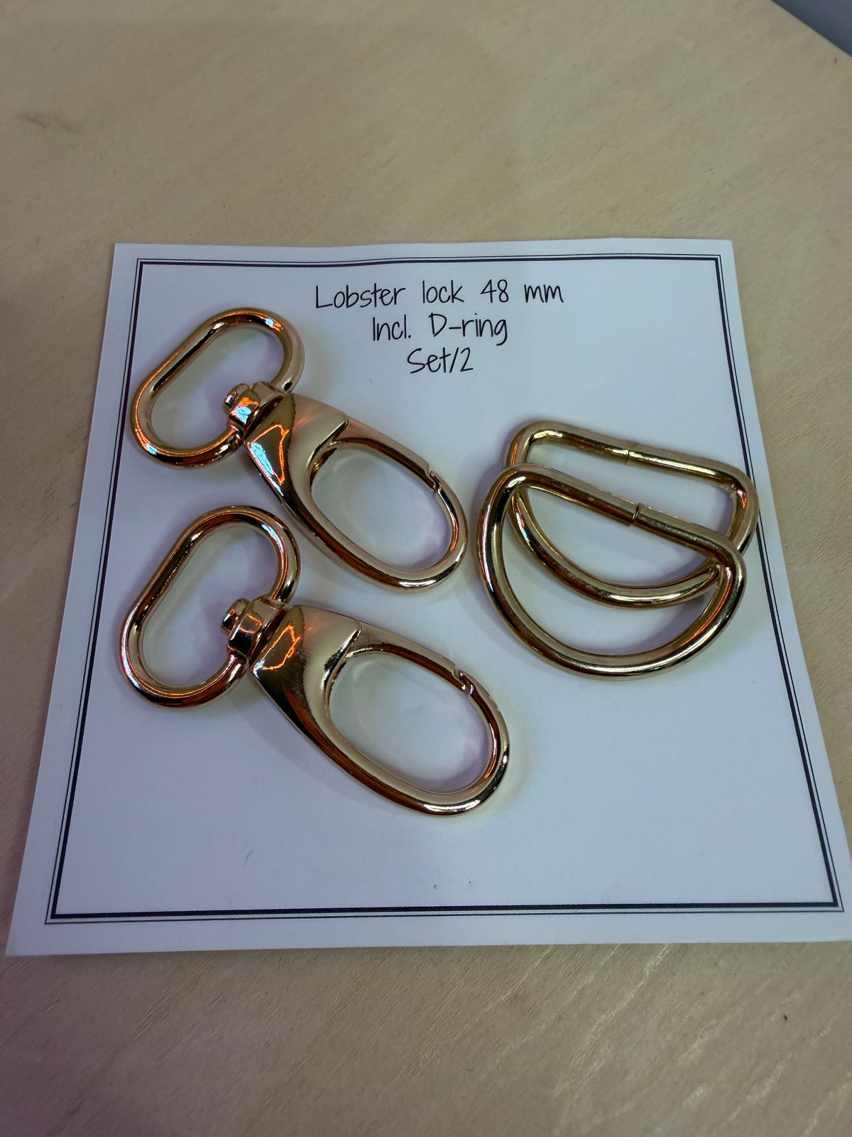 Lobsterlock /Karabinkrok frå Go Handmade