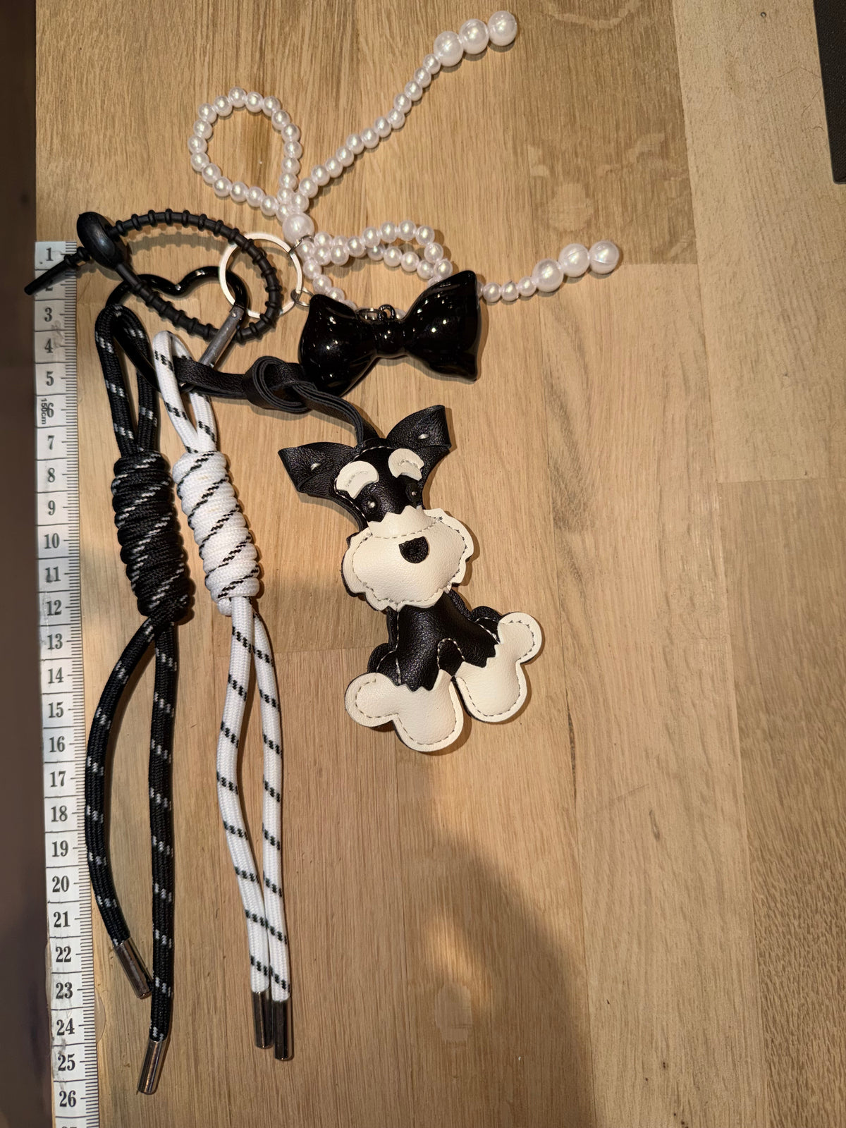 Veskecharms stor terrier PU lær