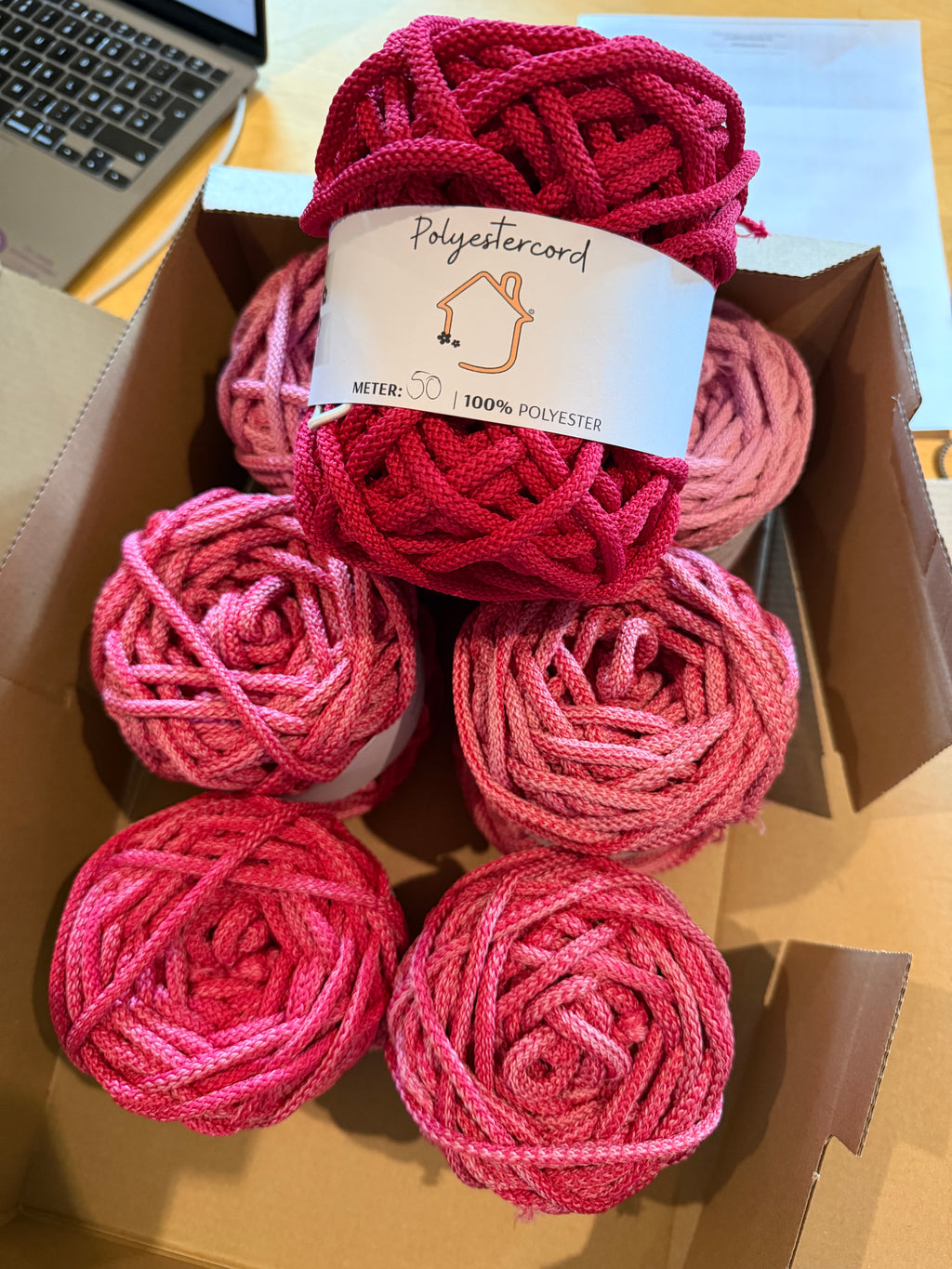 Ombre Polyester Cord 5-6 mm