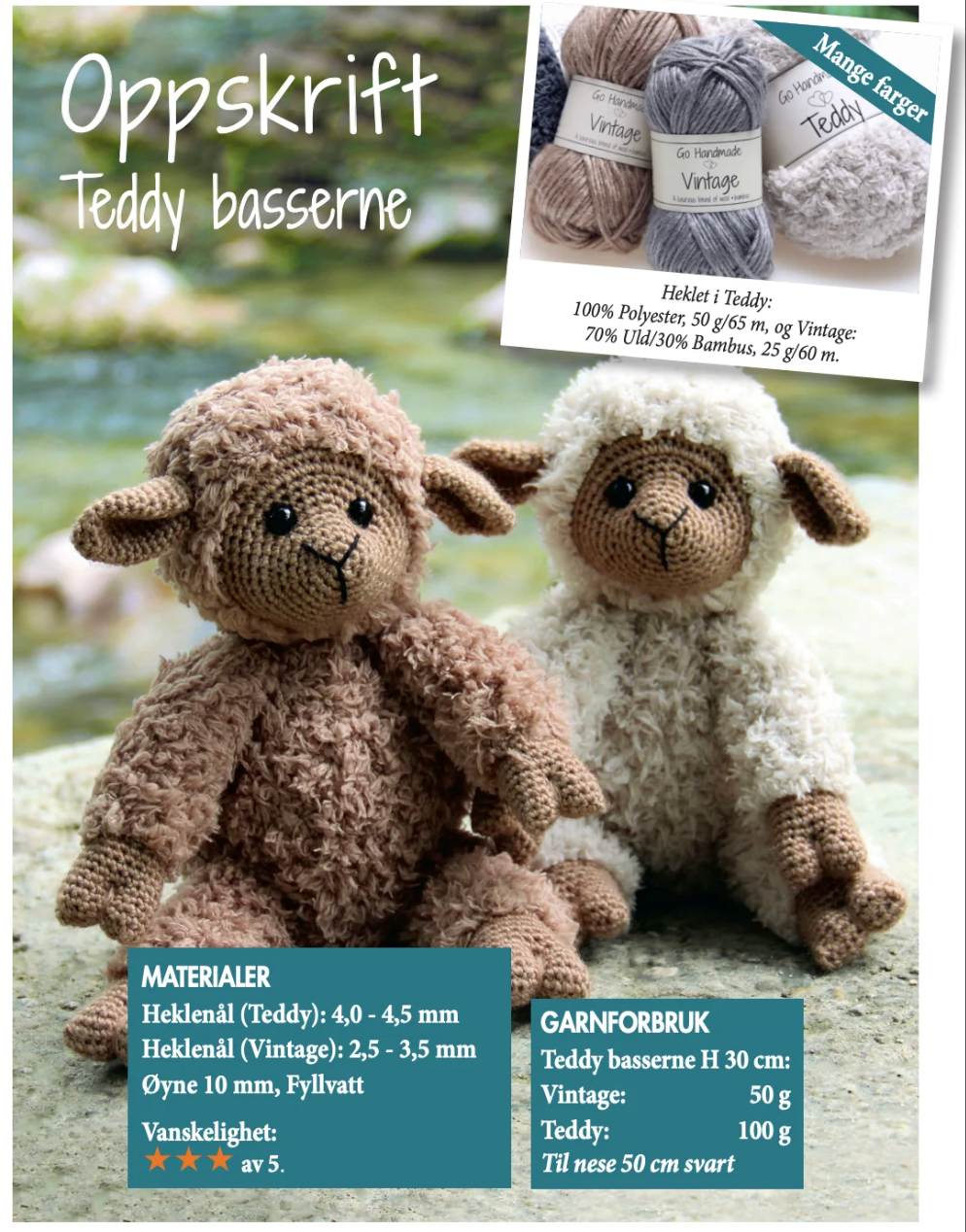 Gratisoppskrift Teddy bamsen